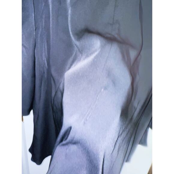 El. Story by Italy Black Stingray Blouse Large Flare Sleeve Relaxed Minimalist - Picture 7 of 8